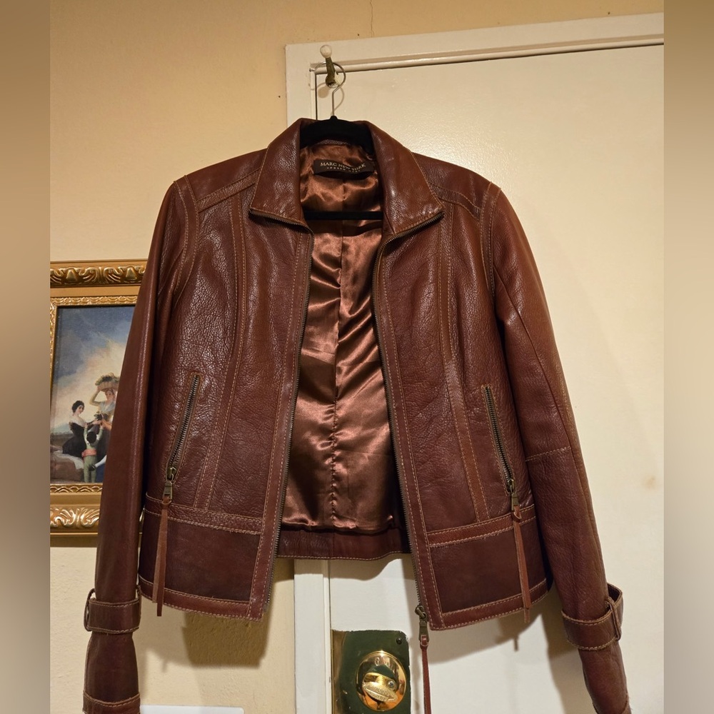 Marc New York Brown Leather Jacket